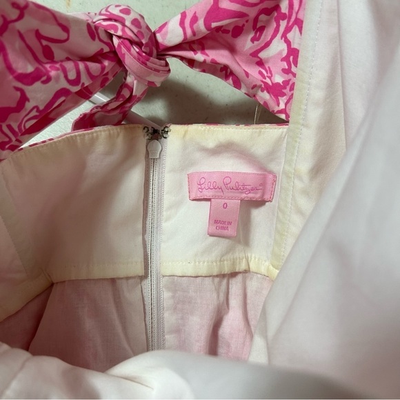 Lilly Pulitzer - Bright pink Richelle She's a Fox strapless fit & flare dress 0 - Picture 3 of 7
